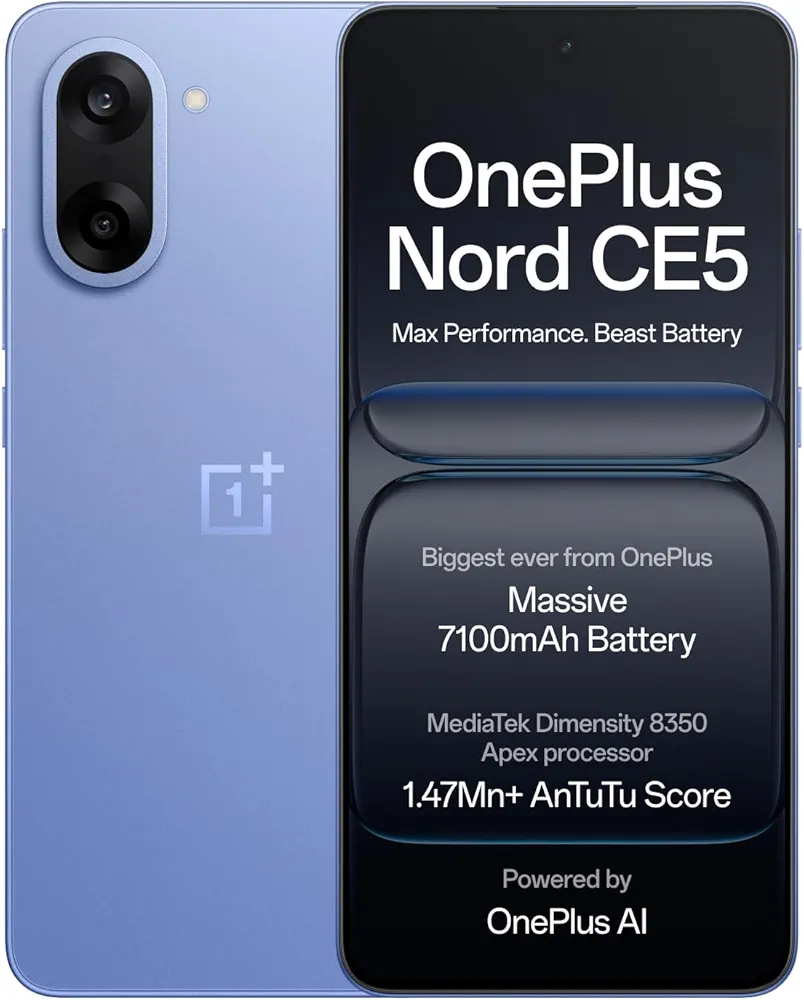 OnePlus Nord CE 5 5G Smartphone with Dimensity 8350 Apex and 50MP Camera